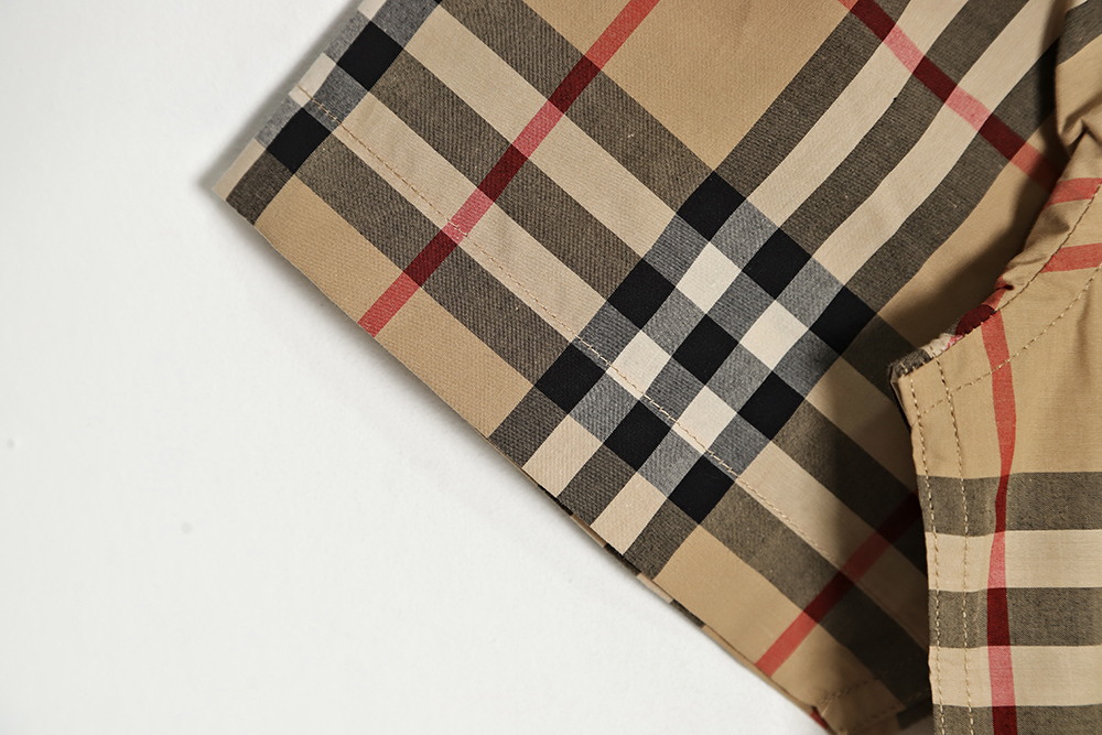 B**rry classic check short sleeve shirt