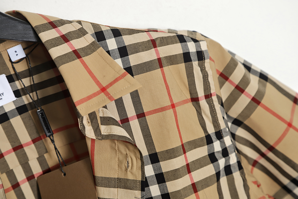 B**rry classic check short sleeve shirt