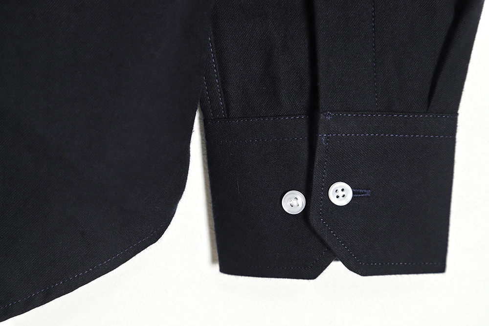 Thom Browne Classic Four Bar Flannel Shirt