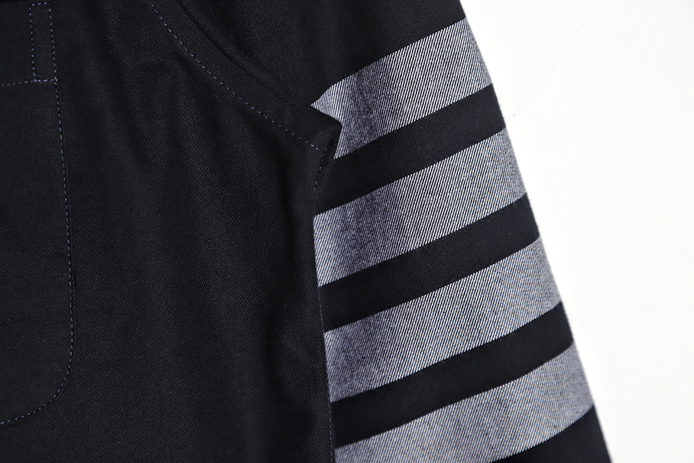 Thom Browne Classic Four Bar Flannel Shirt