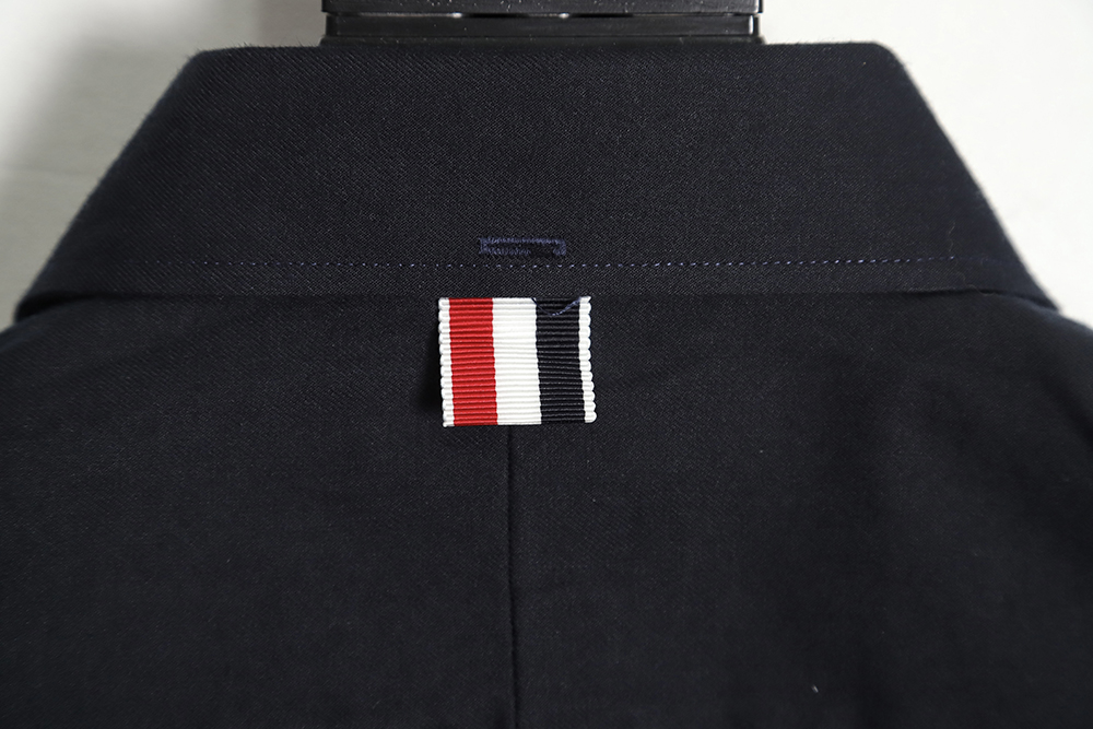 Thom Browne Classic Four Bar Flannel Shirt