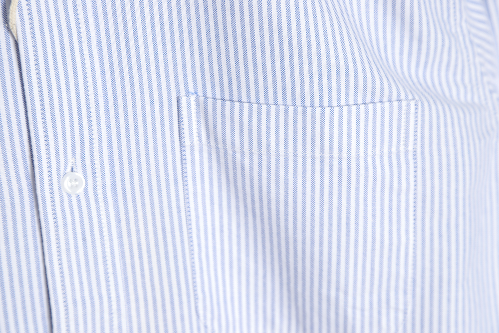 ThomBrowne Oxford Classic Cuff Striped Long Sleeve Shirt