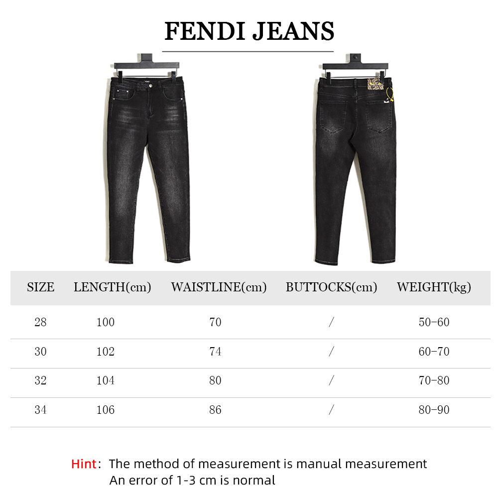 F**di classic monster eyes jeans