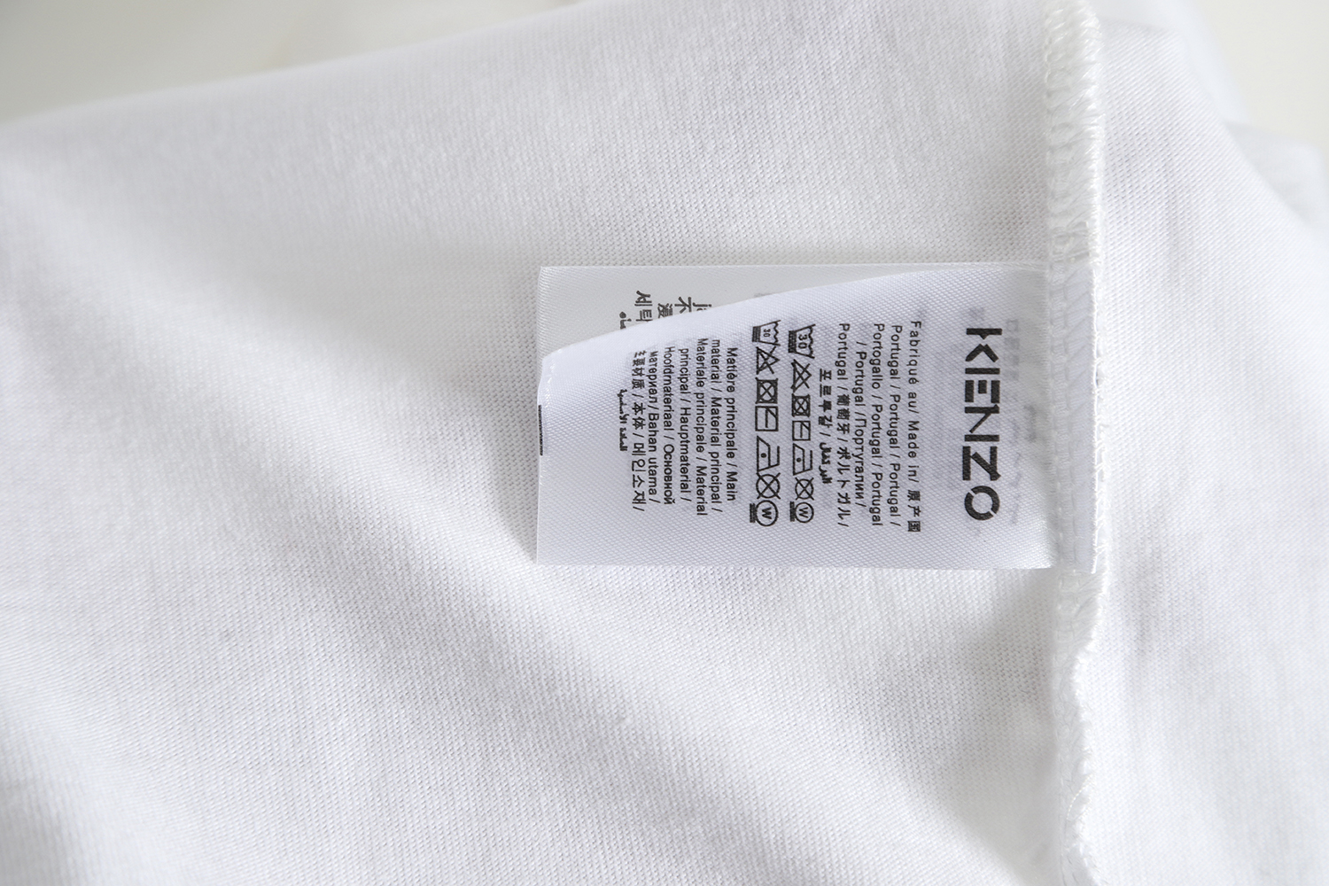 KENZO x NIGO joint block letter print embroidery short-sleeved T-shirt