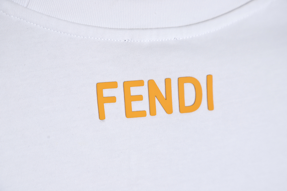 F**di 22ss cracked rubber eyes short sleeves