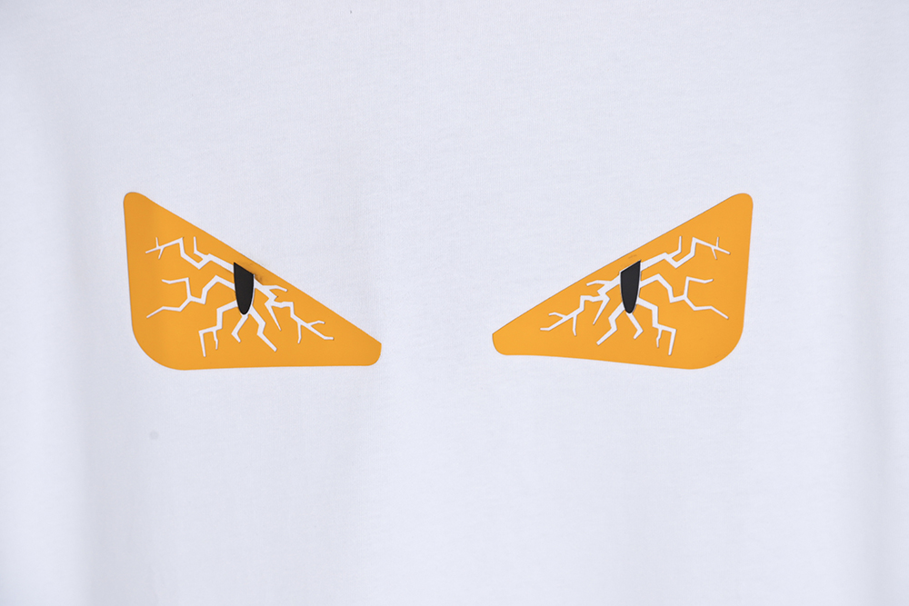 F**di 22ss cracked rubber eyes short sleeves