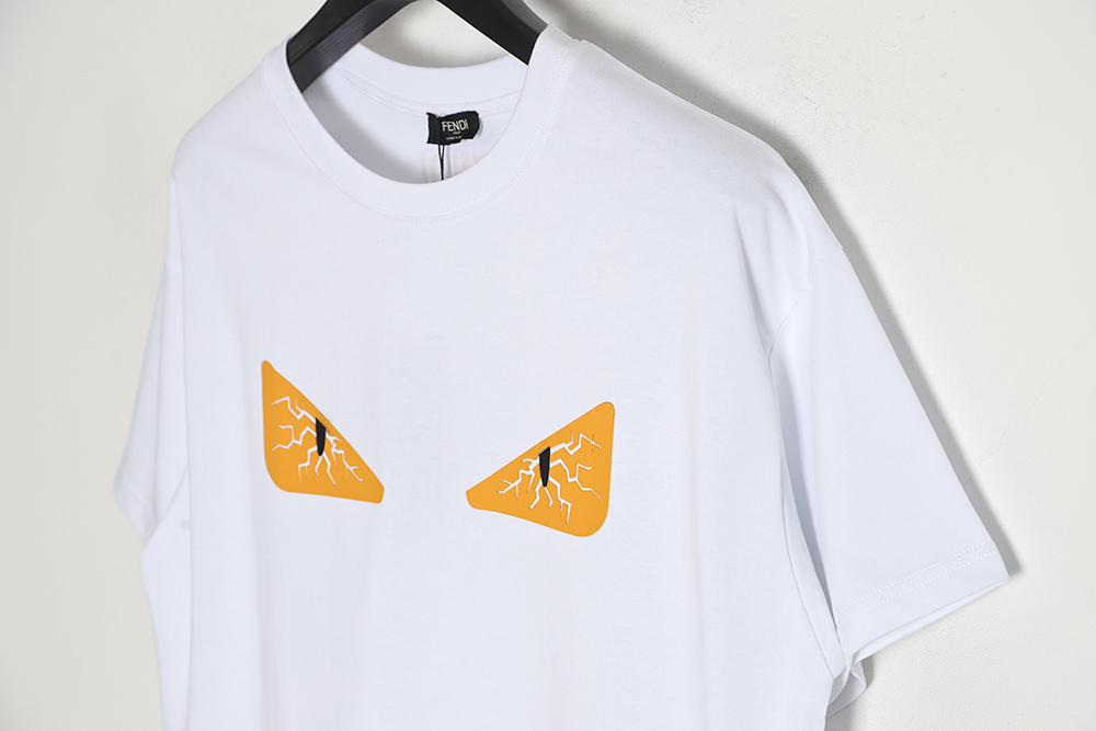 F**di 22ss cracked rubber eyes short sleeves