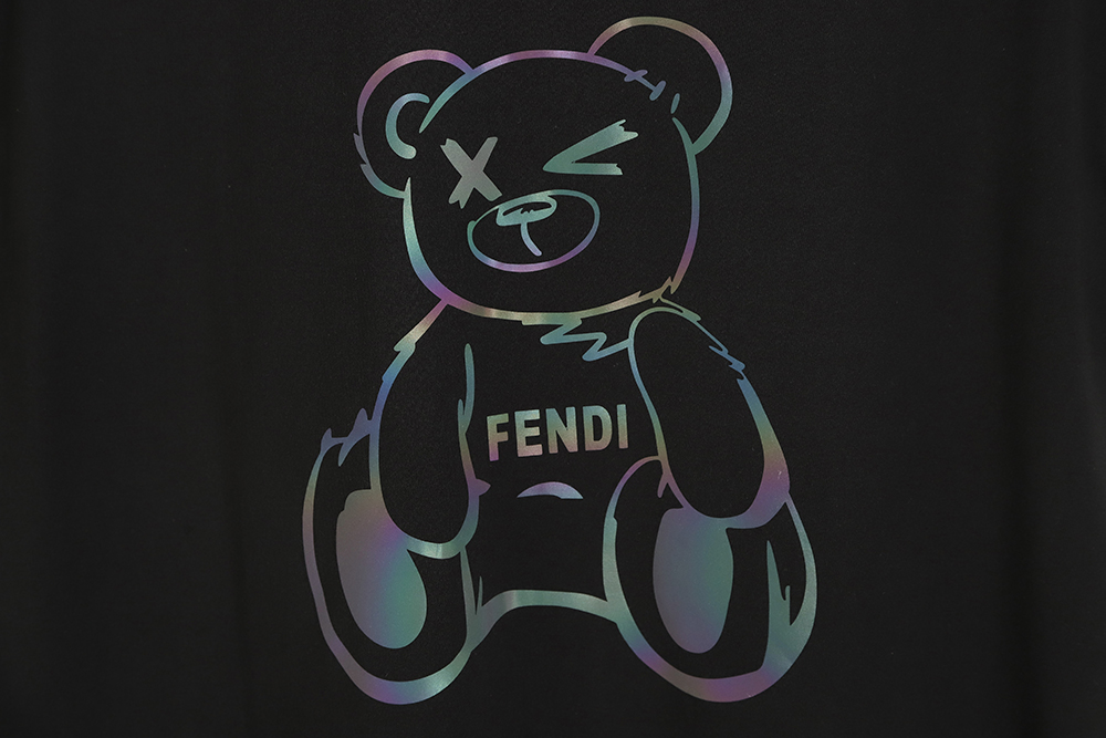 F**di 23ss laser anime bear pattern short sleeve tsk1