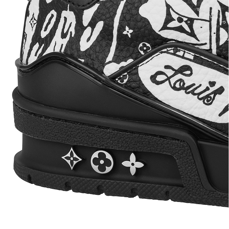 l0*is V*t0n trainer comic motifs black white