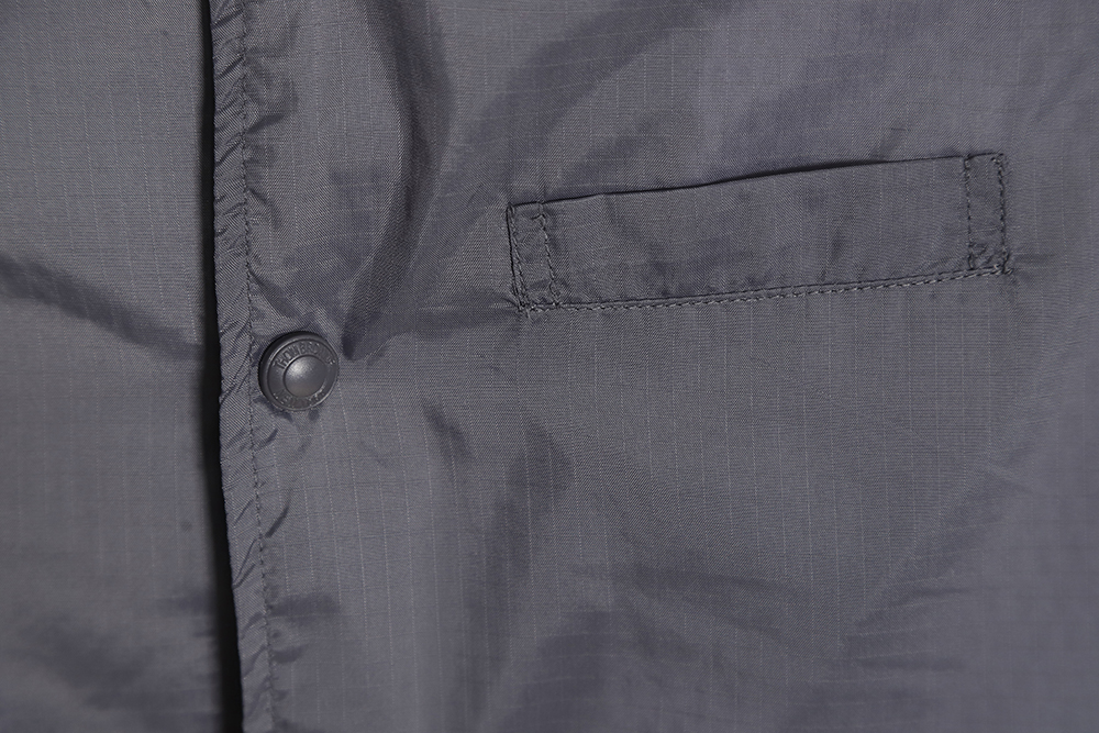 Thom Browne Hooded Four Bar Mesh Windbreaker Jacket