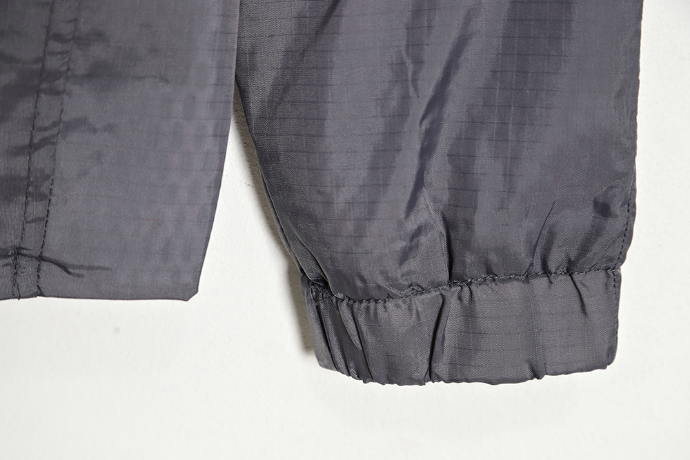 Thom Browne Hooded Four Bar Mesh Windbreaker Jacket