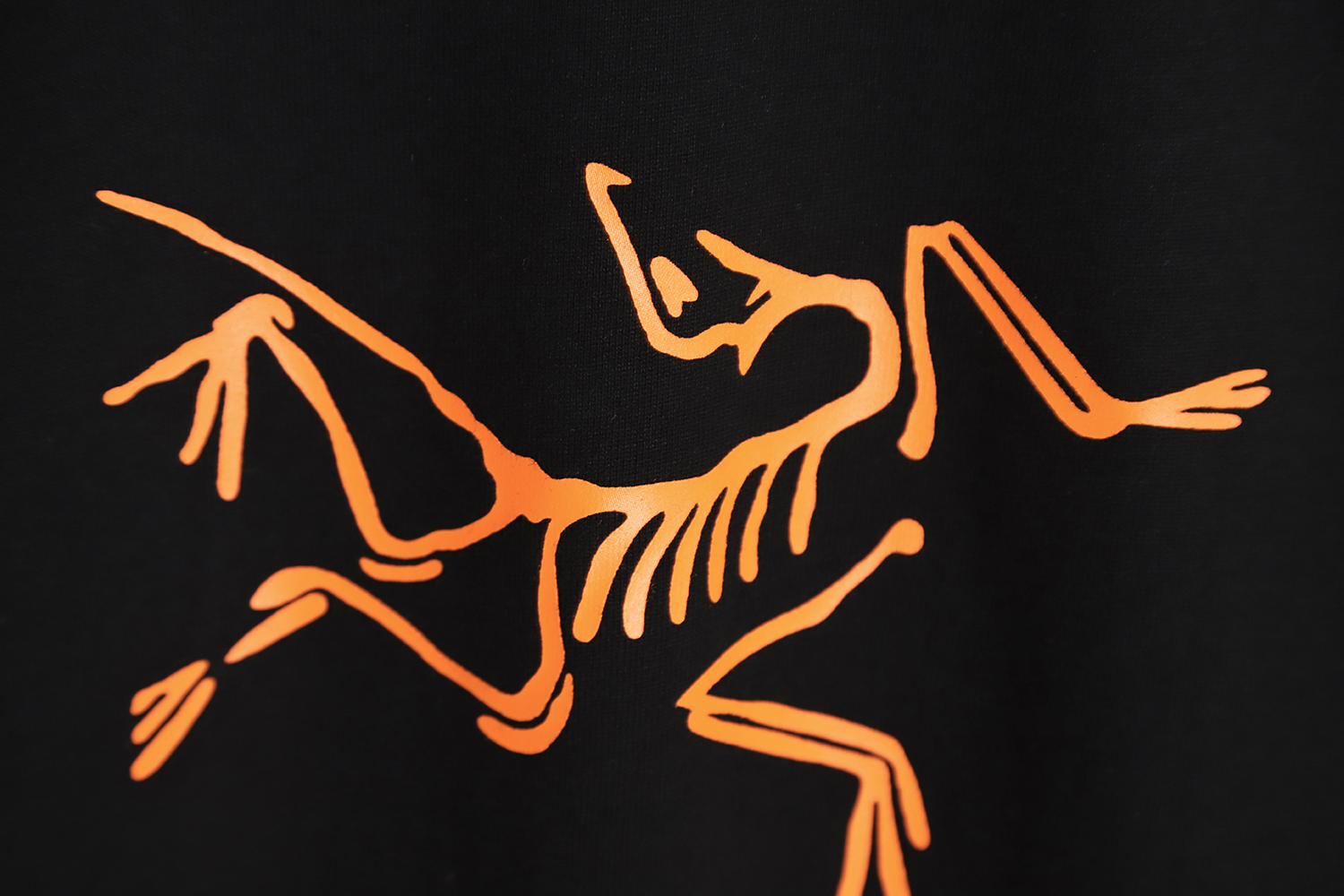 Arc`teryx JIL SANDER Co-branded spell orange 110621 printed short-sleeved TSK1