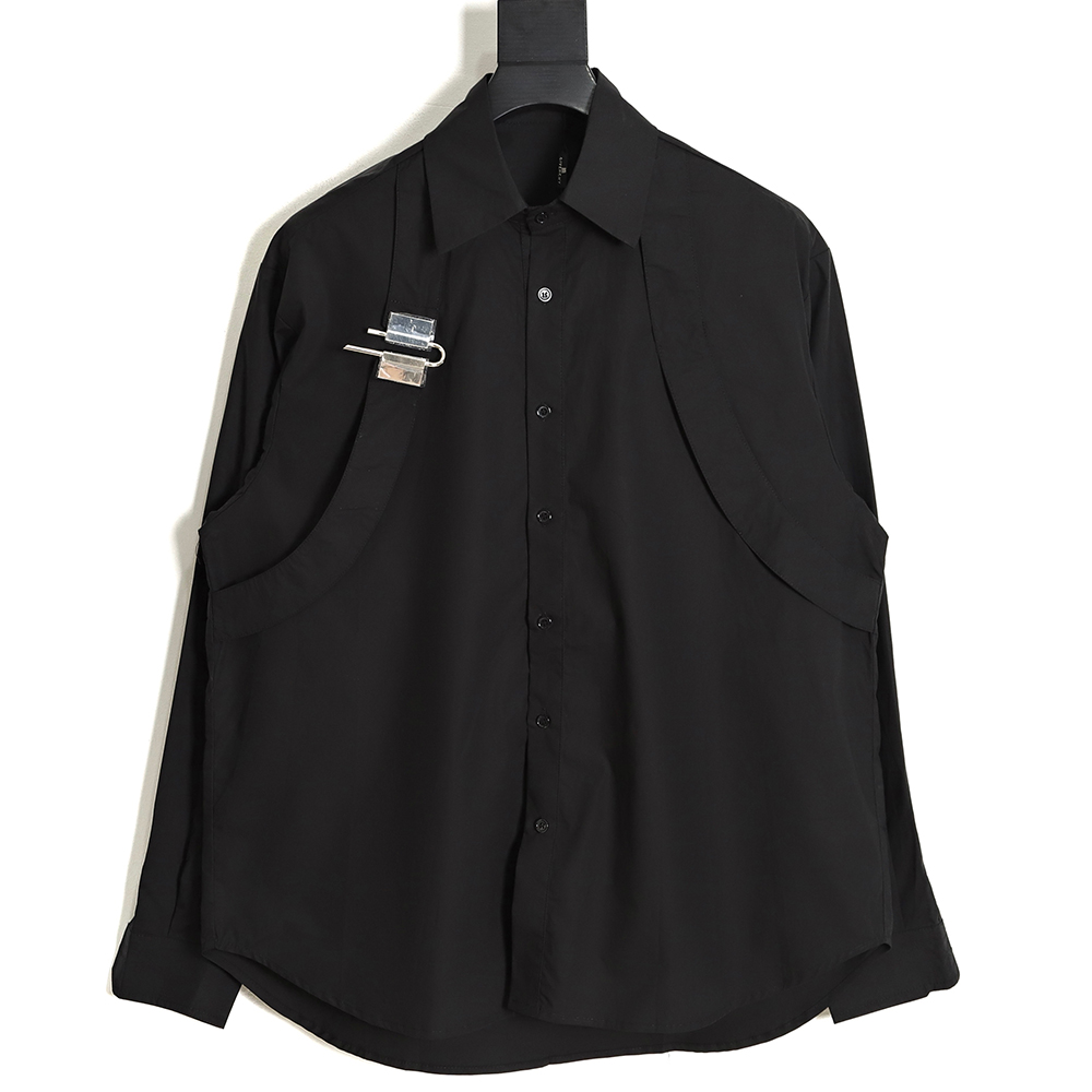 Givenchy Silver Button Shirt TSK1
