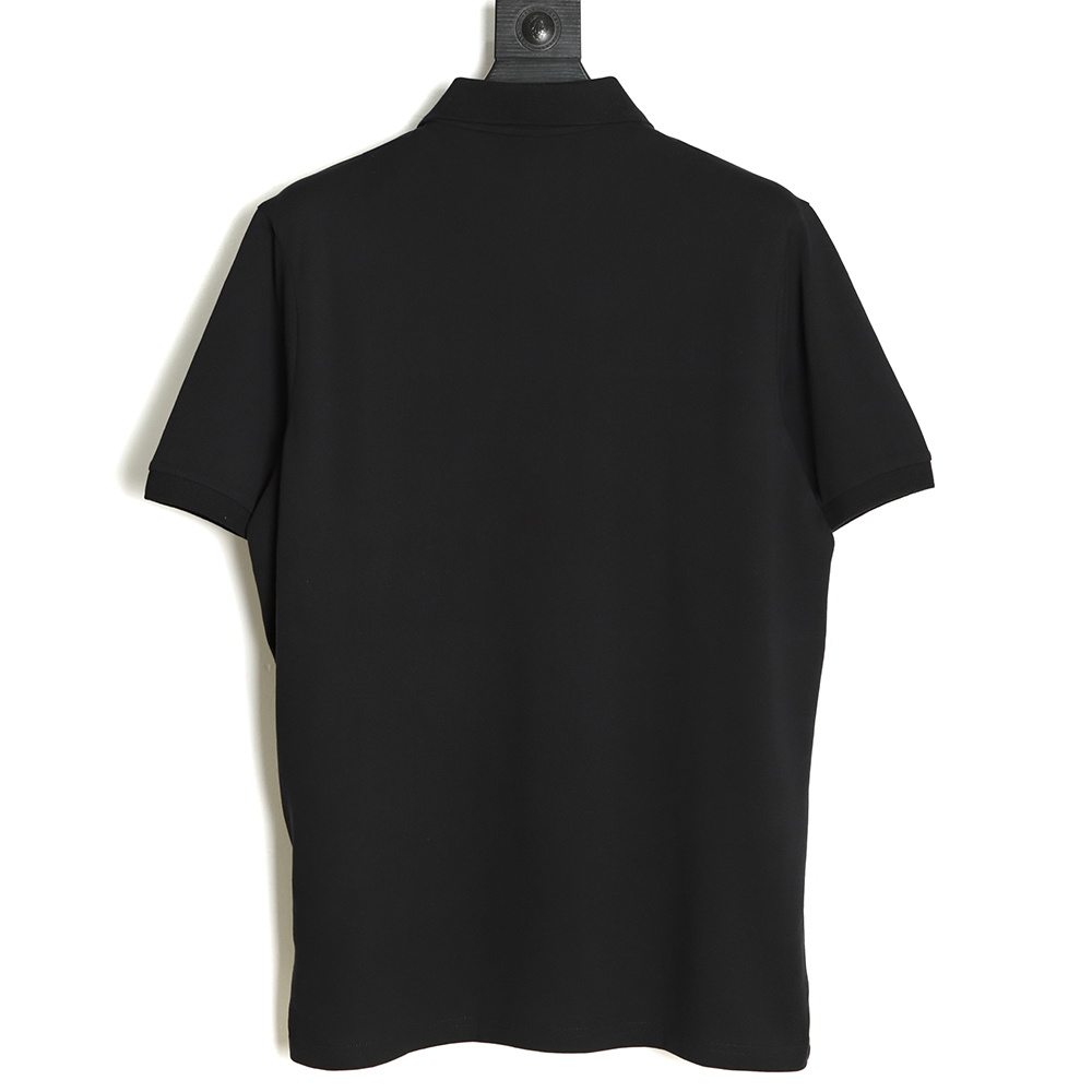 Pra*a 22ss triangle standard nylon stitching polo short sleeve tsk1