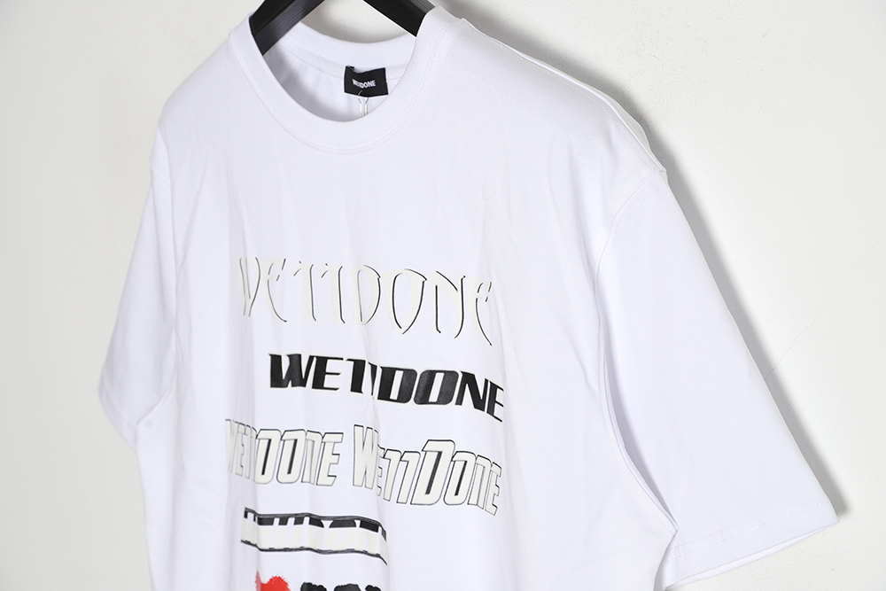 WE11 DONE 23SS Love Barrage Short Sleeve T-Shirt