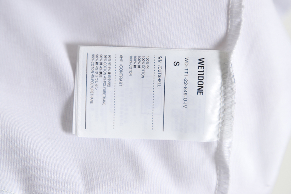 WE11 DONE 23SS Love Barrage Short Sleeve T-Shirt