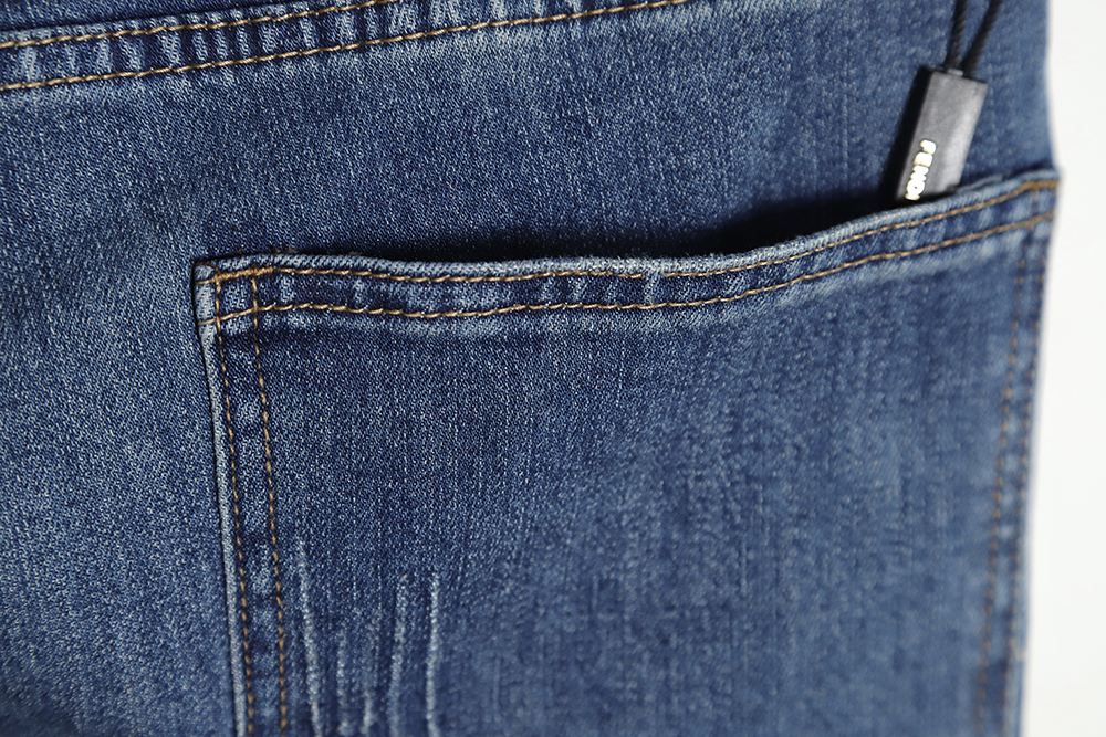 F**di monsters embroidered denim trousers