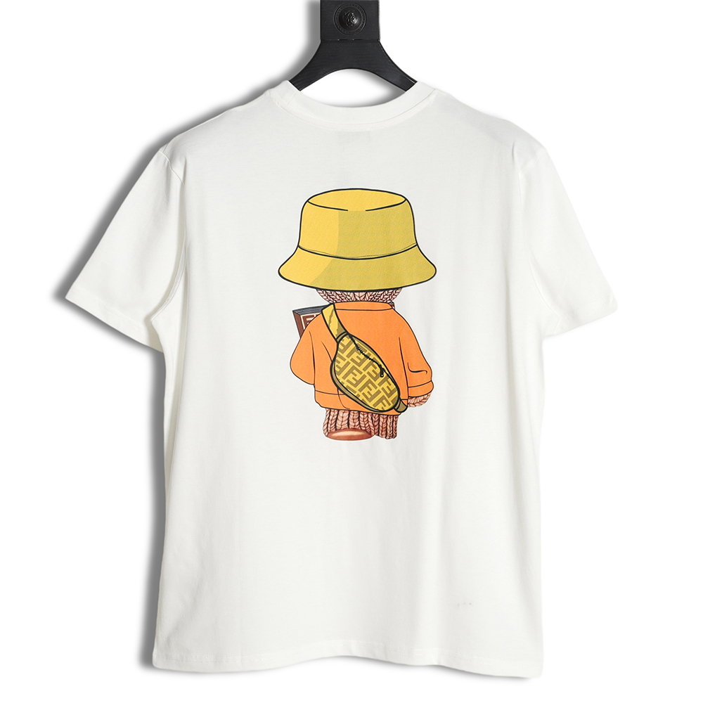 F**di 23ss wool bear print short sleeves