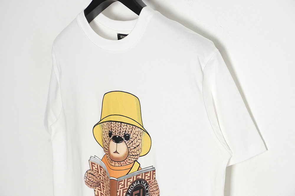 F**di 23ss wool bear print short sleeves