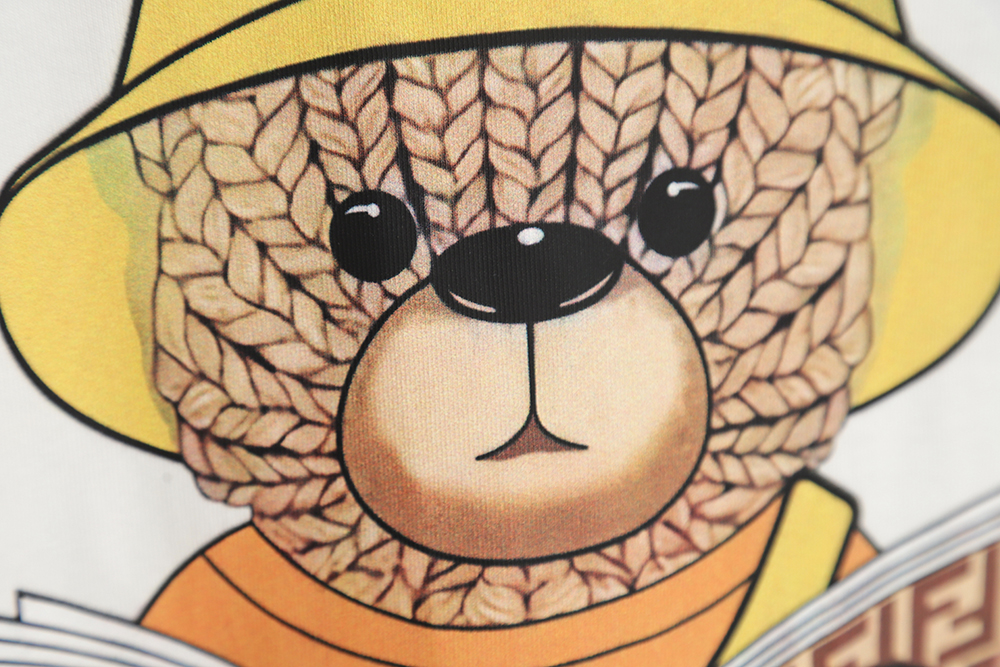 F**di 23ss wool bear print short sleeves