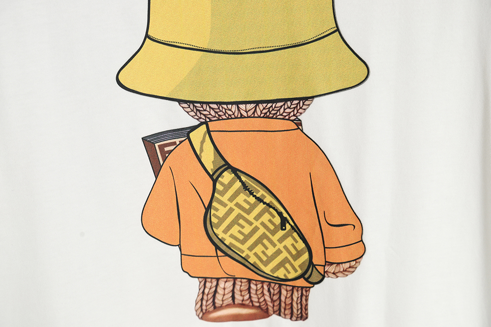 F**di 23ss wool bear print short sleeves