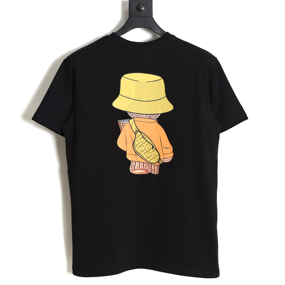 F**di 23ss wool bear print short sleeve tsk1