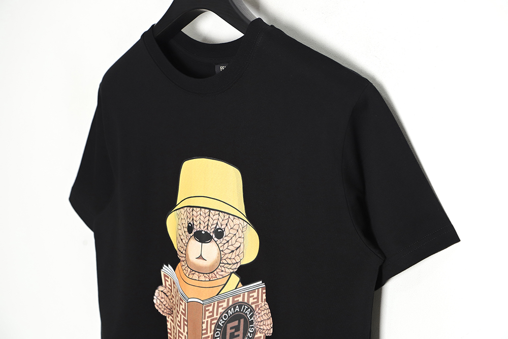 F**di 23ss wool bear print short sleeve tsk1