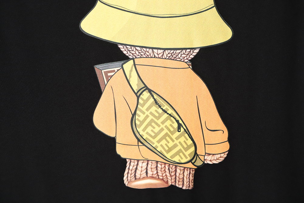 F**di 23ss wool bear print short sleeve tsk1