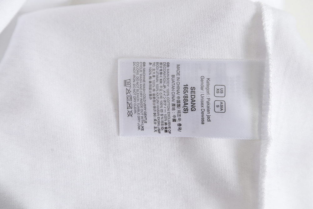 the nor*h F**e x clot guanxi same letter print short sleeve tsk1