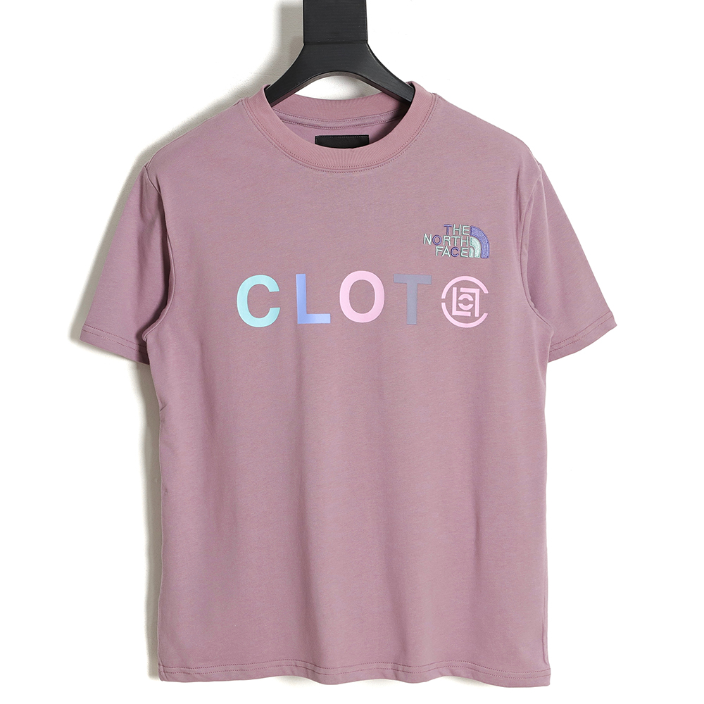 the nor*h F**e x clot guanxi same letter print short sleeve tsk2