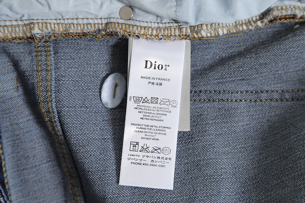 D*or pocket all over print logo jeans