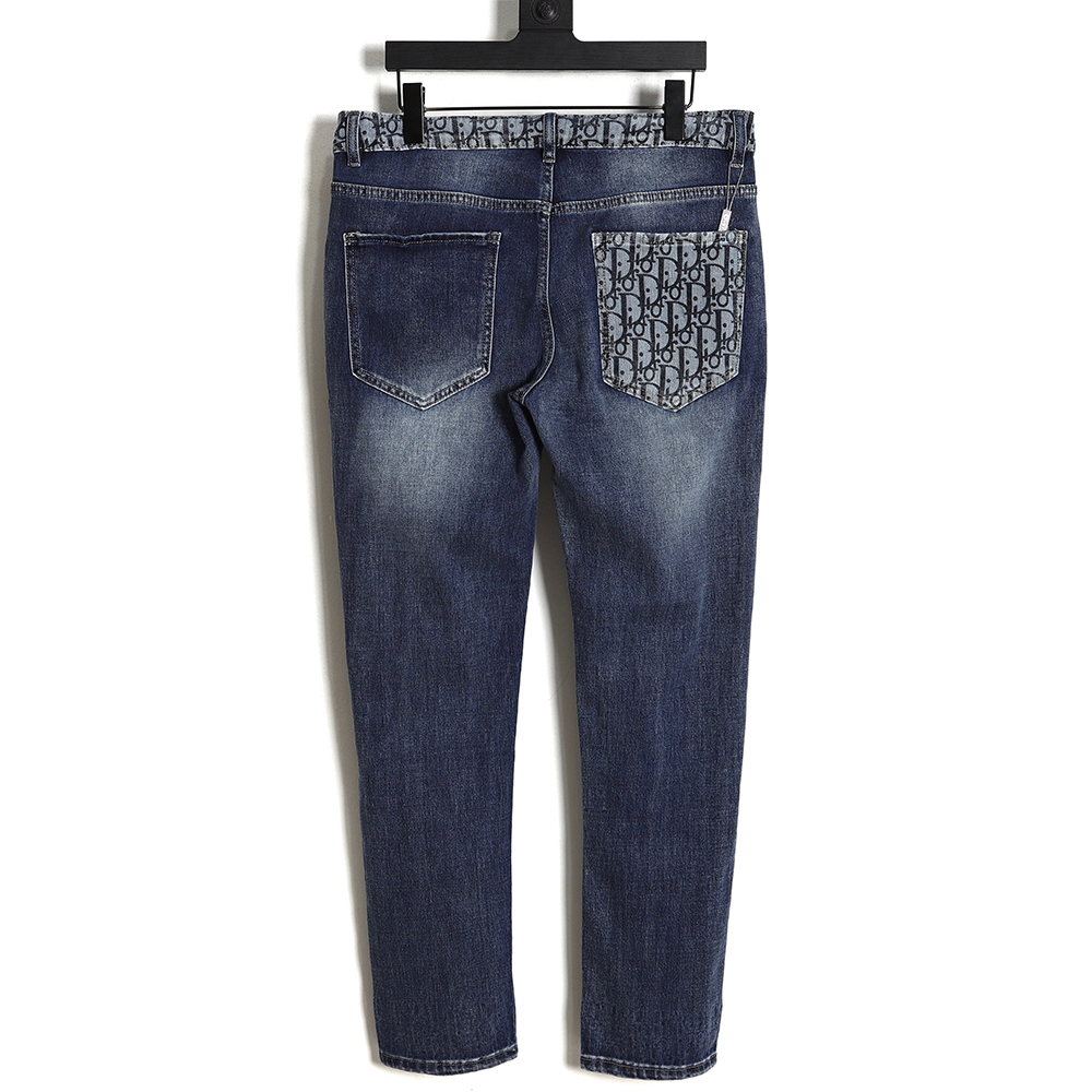 D*or pocket all over print logo jeans