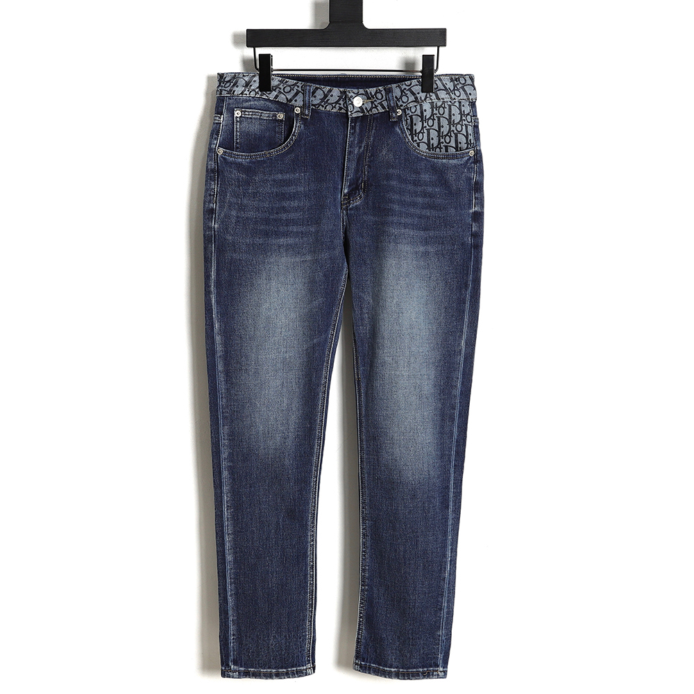 D*or pocket all over print logo jeans