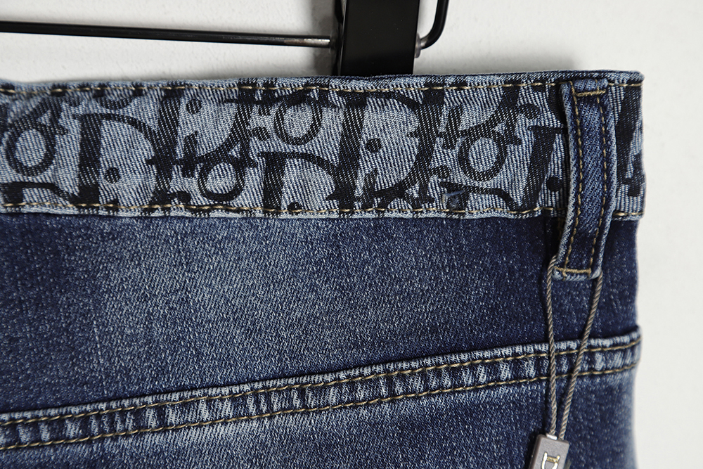 D*or pocket all over print logo jeans