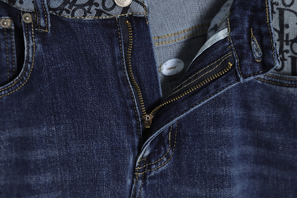 D*or pocket all over print logo jeans