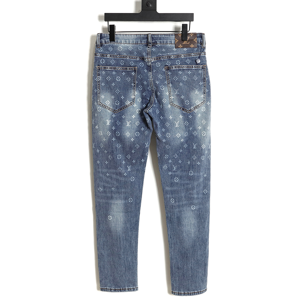 l0*isV*t0n full printed logo jeans on the back