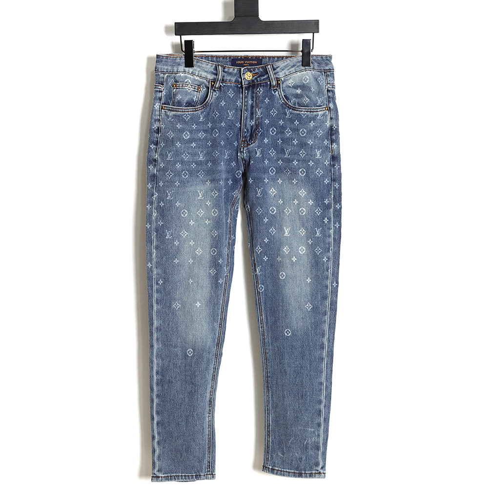 l0*isV*t0n full printed logo jeans on the back