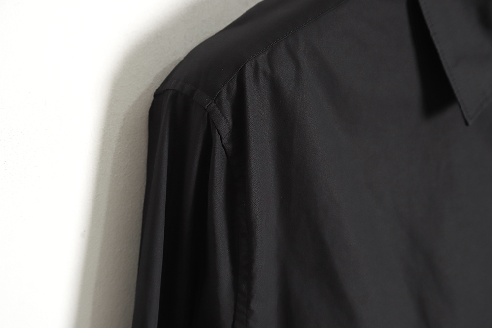 Pra*a prd 23ss triangular rhinestone logo long sleeve shirt tsk1