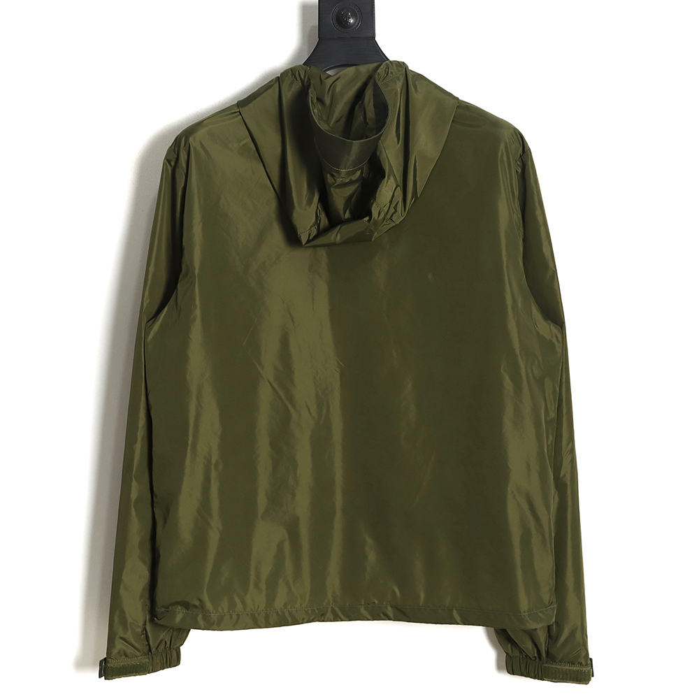Pra*a prd 23ss nylon triangle logo hooded light jacket jacket