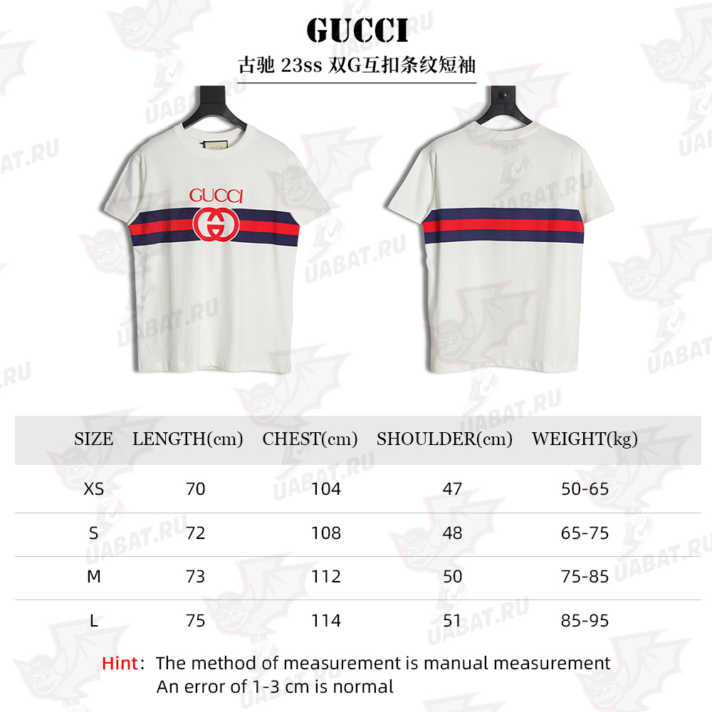 G*u*i 23ss interlocking g stripe short sleeves
