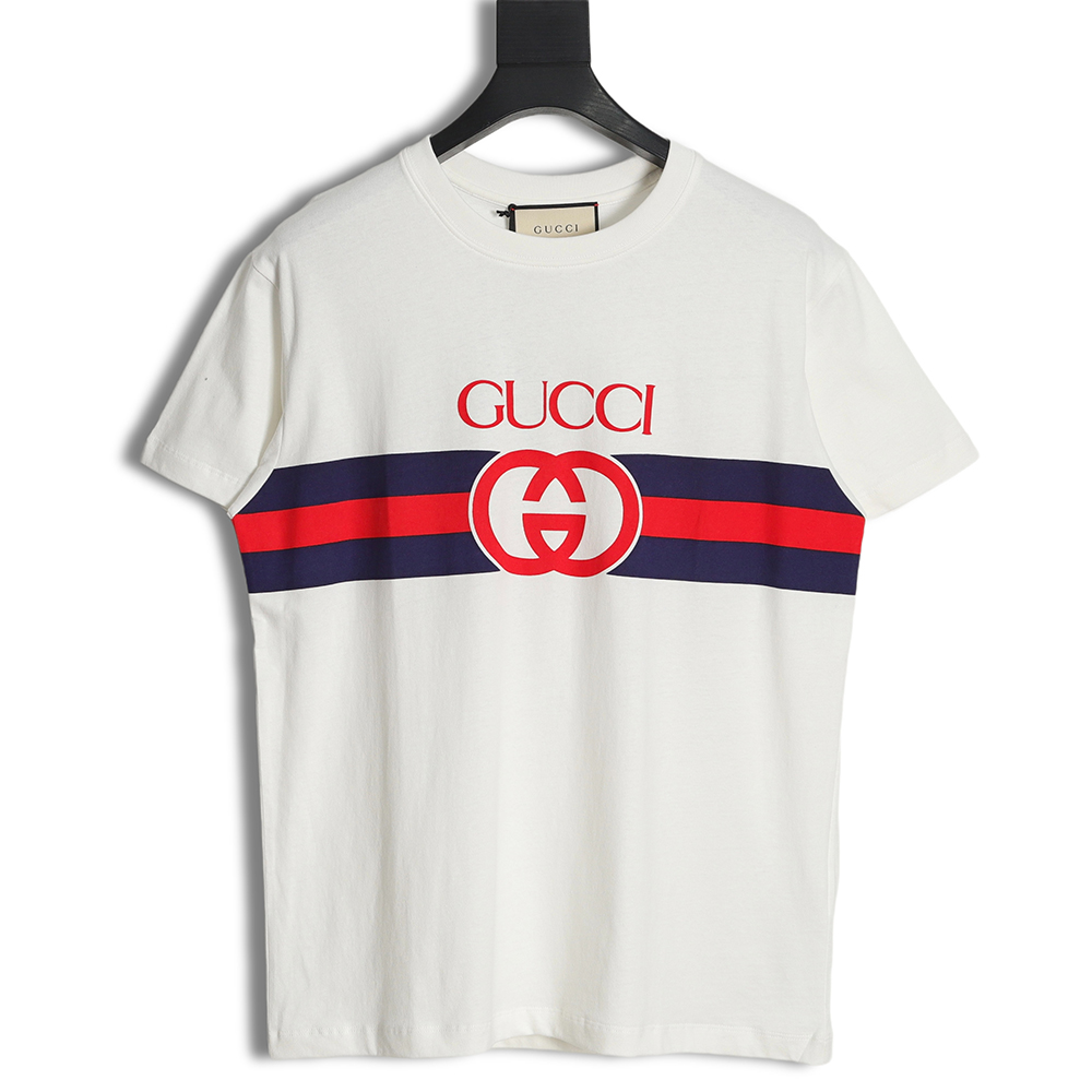 G*u*i 23ss interlocking g stripe short sleeves