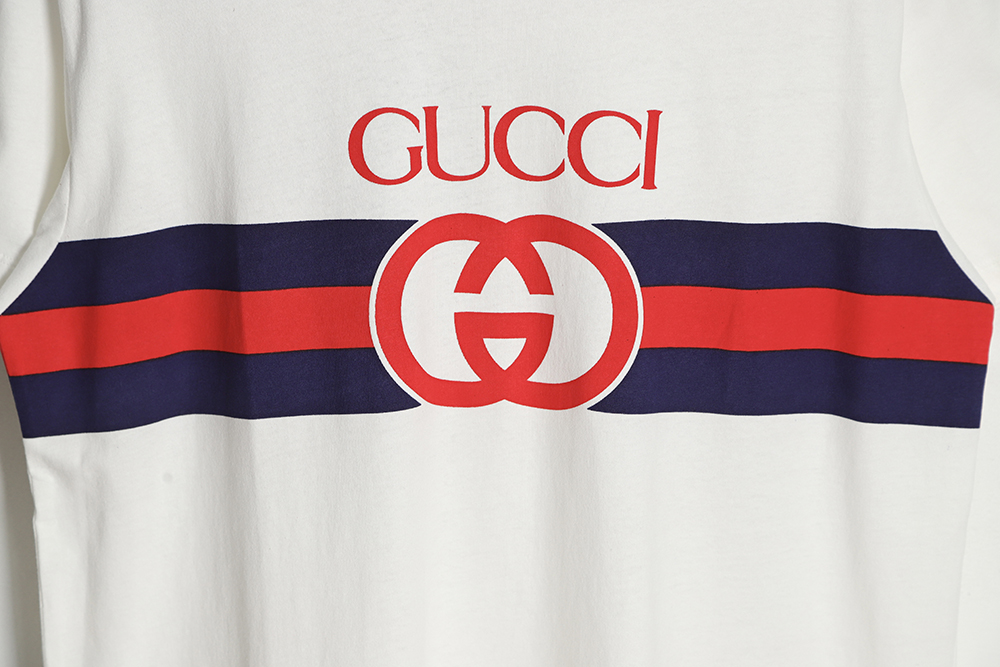 G*u*i 23ss interlocking g stripe short sleeves