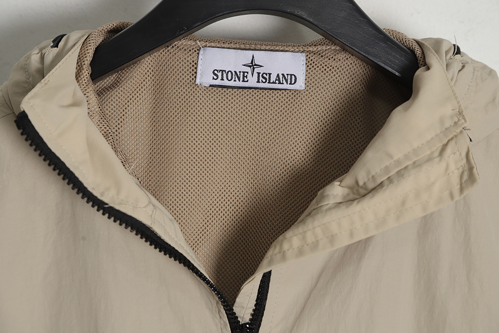 STONE ISLAND 23SS Solid Color Zipper Hooded Jacket