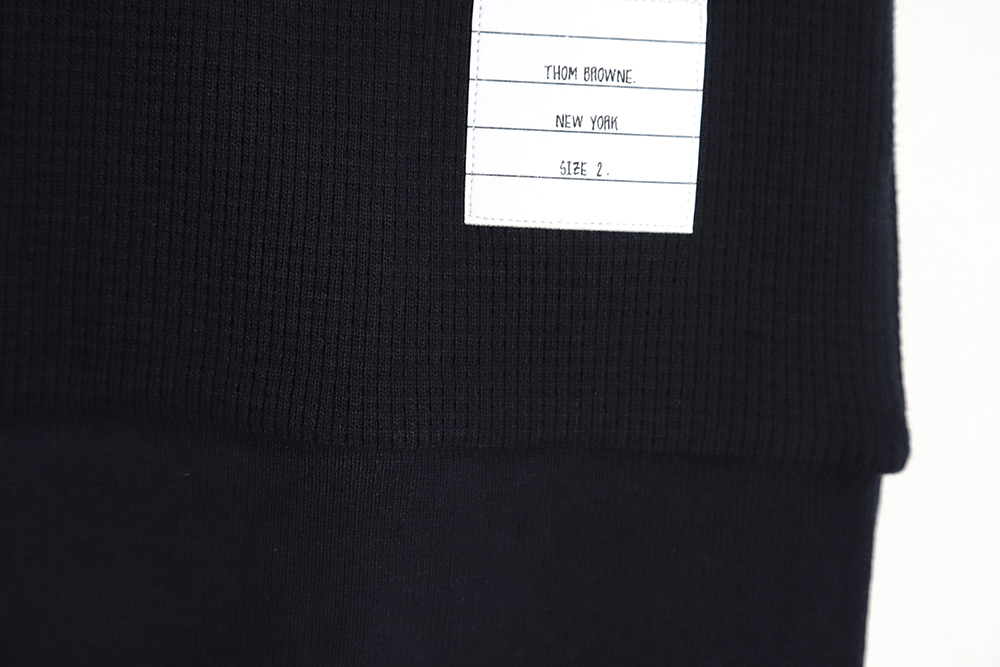 Thom Browne TB Waffle Sleeve Four Bar POLO Short Sleeve TSK2