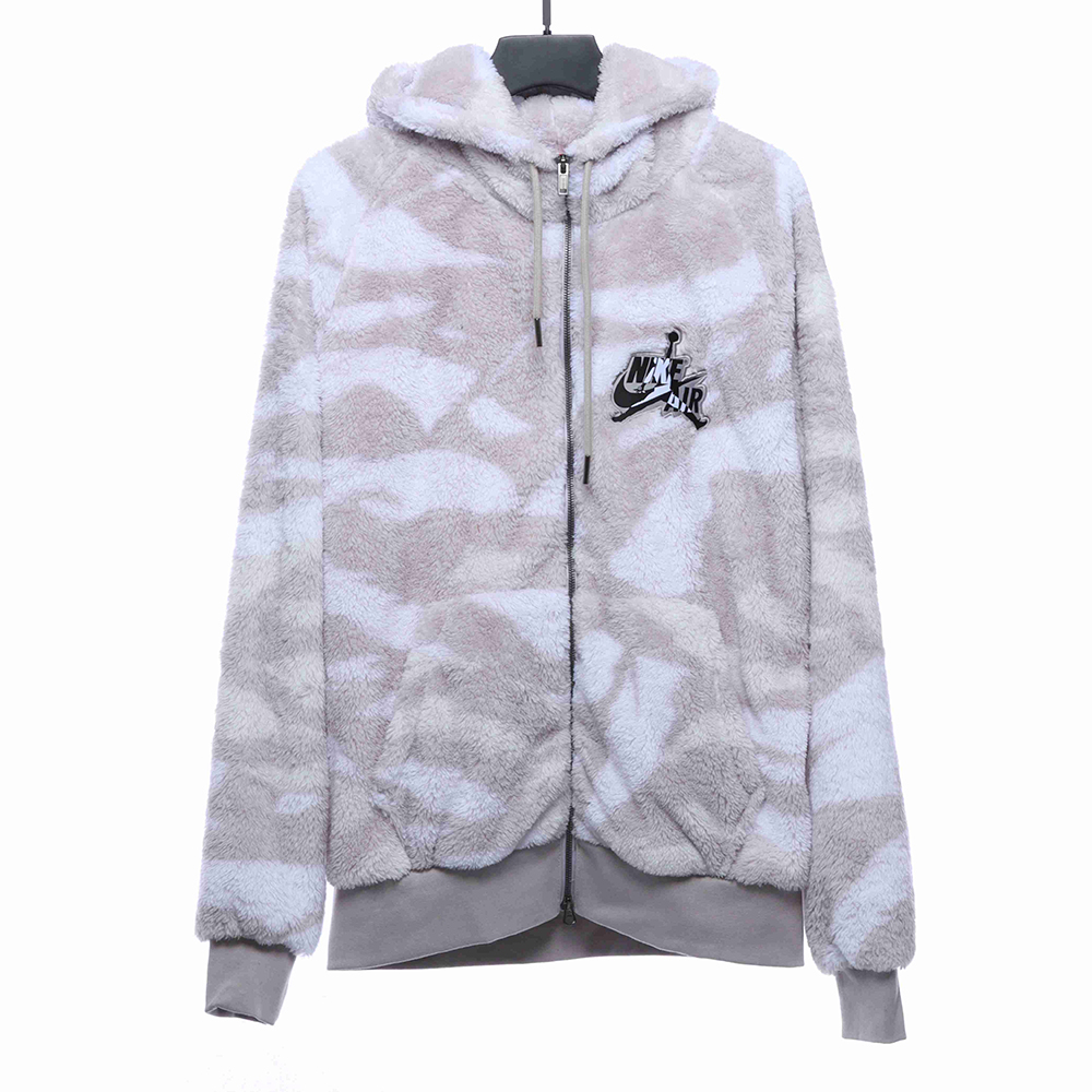 Nike  Camouflage Plush Zip Hoodie