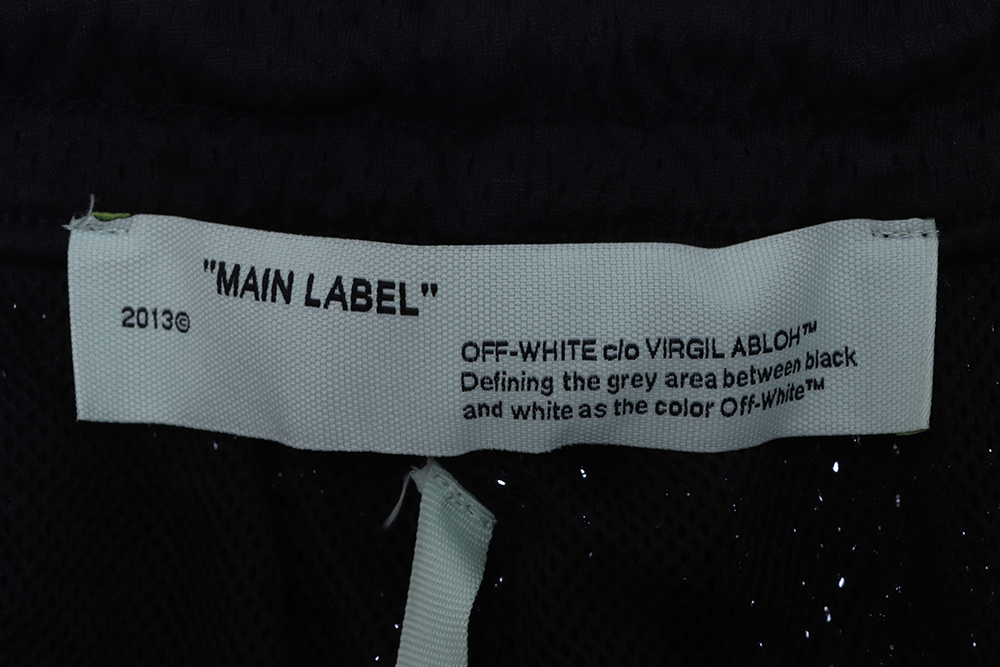 Off White Logo Twill Print Shorts