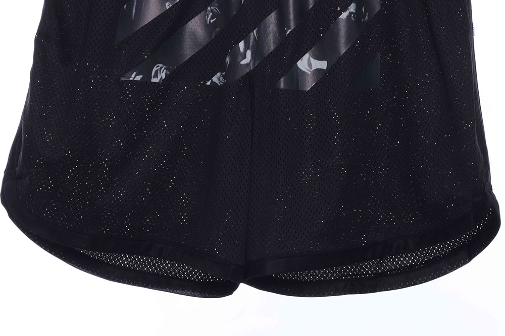 Off White Logo Twill Print Shorts