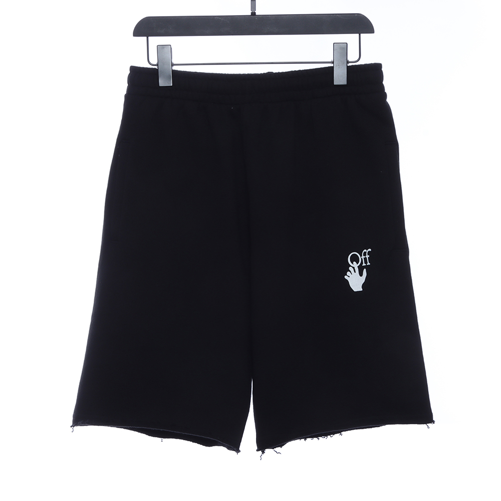 Off White fuchsia twill shorts