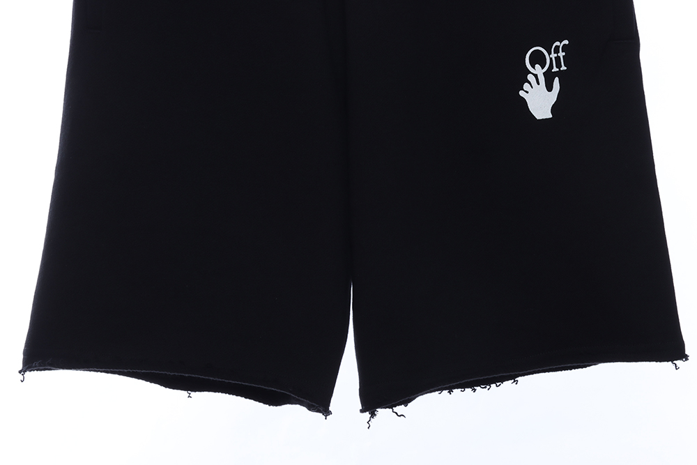 Off White fuchsia twill shorts