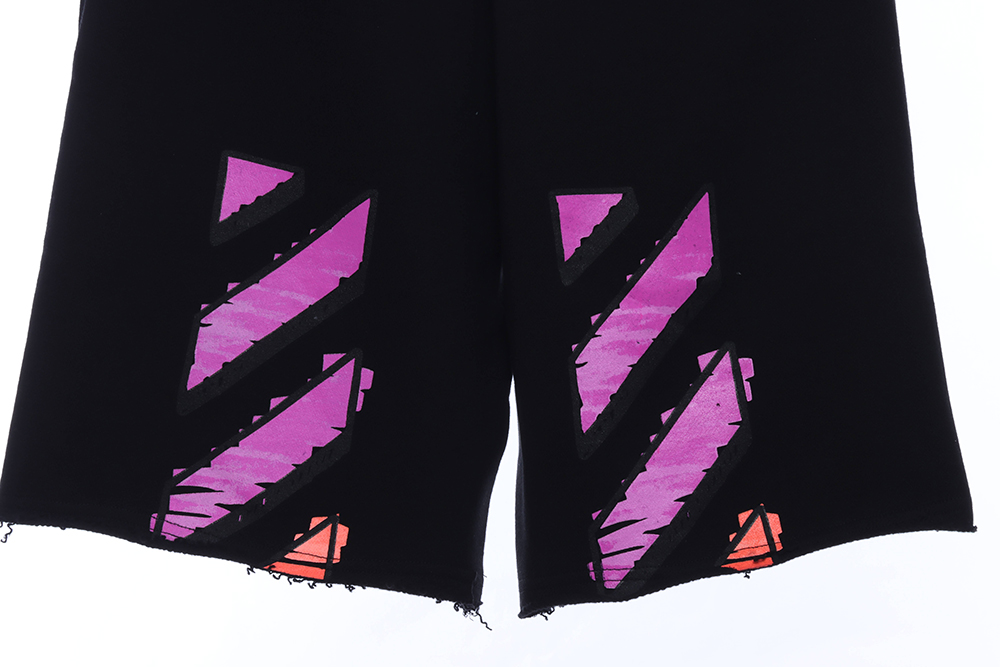Off White fuchsia twill shorts